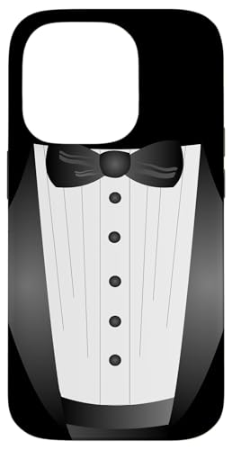 Lustige schwarze Krawatte Event Team Bräutigam Fake Smoking Hülle für iPhone 14 Pro Lustige schwarze Krawatte Event Team Bräutigam Fake Smoking Hülle für iPhone 14 Pro von cranberrysky retro
