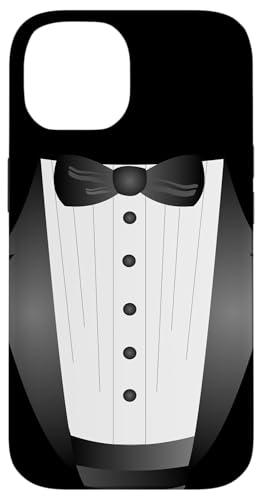Lustige schwarze Krawatte Event Team Bräutigam Fake Smoking Hülle für iPhone 14 von cranberrysky retro