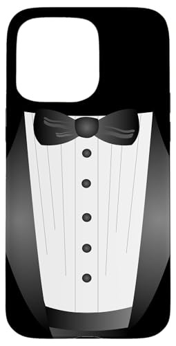 Lustige schwarze Krawatte Event Team Bräutigam Fake Smoking Hülle für iPhone 15 Pro Max Lustige schwarze Krawatte Event Team Bräutigam Fake Smoking Hülle für iPhone 15 Pro Max von cranberrysky retro