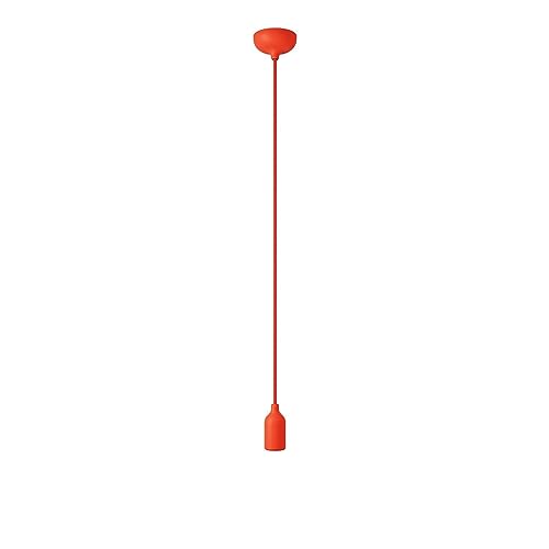 creative cables - Farbige Pendelleuchte aus Silikon mit Textilkabel - Ohne Glühbirne, Orange creative cables - Farbige Pendelleuchte aus Silikon mit Textilkabel - Ohne Glühbirne, Orange von creative cables