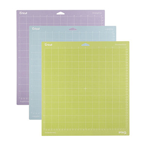 3 cricut™ Schneidematten für Schneideplotter leicht klebend, normal klebend, stark klebend, wiederverwendbar 305 x 305 mm (12 x 12 Zoll) von cricut™