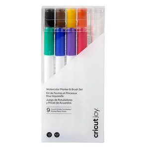 cricut™ Joy Aquarellstifte & -pinsel farbsortiert, 9 St. von cricut™