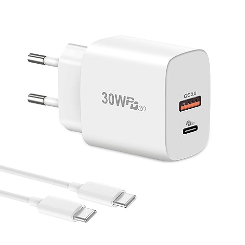 30W USB C Ladegerät,Cshare USB C Netzteil PD 3.0 Schnellladegerät Für Google Pixel 9Pro/9/9Pro XL/8/8 Pro/7/7 Pro/6 Pro/6a,iPhone 15 Pro Max,Samsung Galaxy S24 Ultra,2 Port und 2M USB C Kabel 30W USB C Ladegerät,Cshare USB C Netzteil PD 3.0 Schnellladegerät Für Google Pixel 9Pro/9/9Pro XL/8/8 Pro/7/7 Pro/6 Pro/6a,iPhone 15 Pro Max,Samsung Galaxy S24 Ultra,2 Port und 2M USB C Kabel von cshare