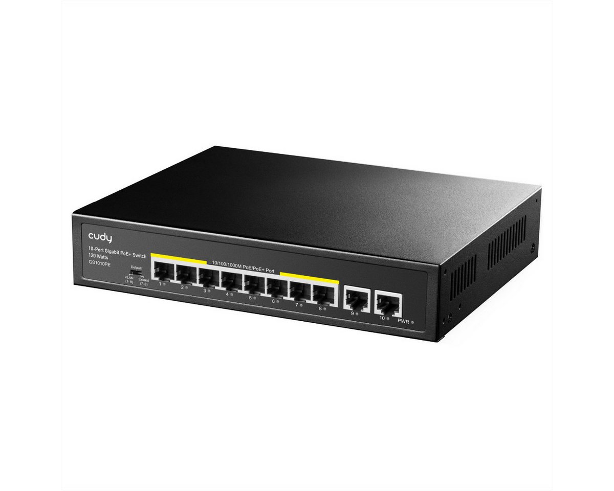 cudy GS1010PE 8-Port Gigabit PoE+ Switch 2 Gigabit Uplink Ports 120W Netzwerk-Switch cudy GS1010PE 8-Port Gigabit PoE+ Switch 2 Gigabit Uplink Ports 120W Netzwerk-Switch von cudy