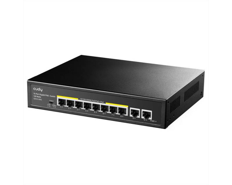 cudy GS1010PE 8-Port Gigabit PoE+ Switch 2 Gigabit Uplink Ports 120W Netzwerk-Switch von cudy