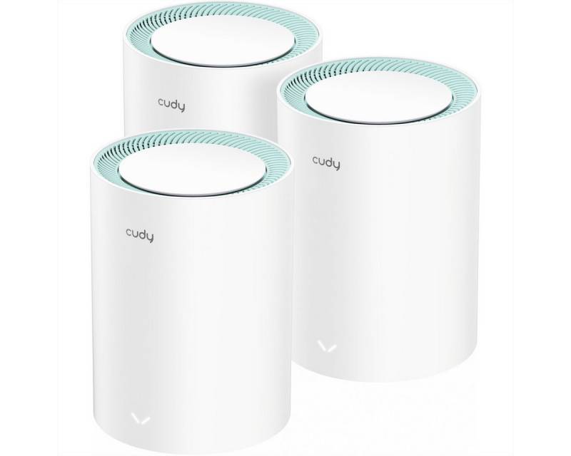 cudy M1300 AC1200 Wi-Fi Mesh Solution 3er-Pack Gigabit WLAN-Repeater von cudy