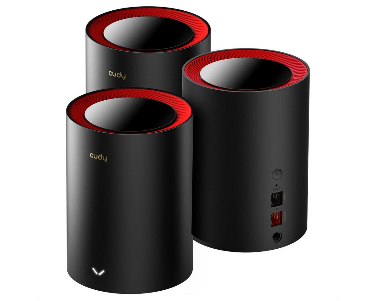 cudy M3000 AX3000 Wi-Fi 6 Mesh 2.5G 3er-Pack WLAN-Repeater cudy M3000 AX3000 Wi-Fi 6 Mesh 2.5G 3er-Pack WLAN-Repeater von cudy