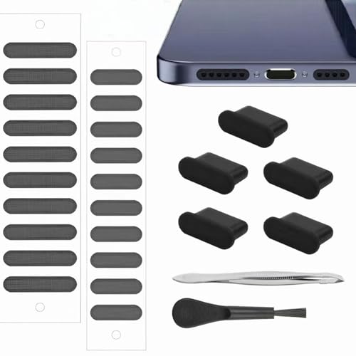 cuhostki USB C Staubschutz Stöpsel, 27 Stück Reiniger Set, Staubschutzstecker, Typ c Port Silikonhülle, Auf iPhone 15 Serie, Samsung, Galaxy, Xiaomi, Redmi, Motorola, USB c Schutzkappe cuhostki USB C Staubschutz Stöpsel, 27 Stück Reiniger Set, Staubschutzstecker, Typ c Port Silikonhülle, Auf iPhone 15 Serie, Samsung, Galaxy, Xiaomi, Redmi, Motorola, USB c Schutzkappe von cuhostki