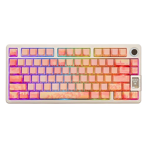 Keycaps PBT Keycap 117 Tasten-Set für mechanische Tastaturen, mehrere Farbstile, Englisch (US) Layout (Pink) von cundasuboca