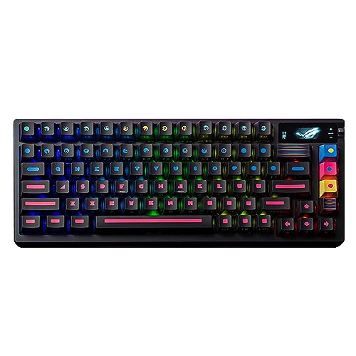 Keycaps PBT Keycap 117 Tastensatz für mechanische Tastaturen, mehrere Farbstile, Englisch (US) Layout (mehrfarbig-schwarz) von cundasuboca