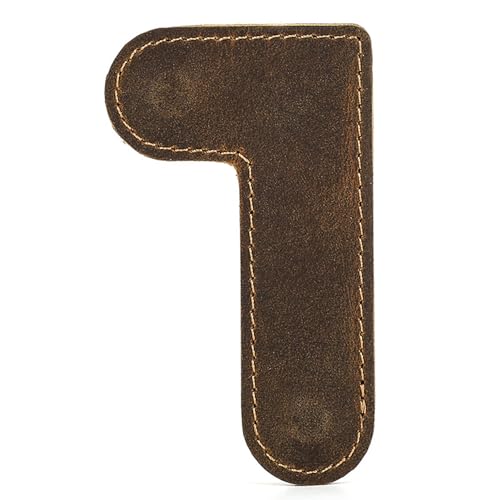 curfair Lesezeichen aus Kunstleder, magnetisch, handgefertigt, tragbar, wasserdicht, Vintage-L-förmiger Eckclip, Liebhaber, Kinder, Studenten, Kaffee von curfair