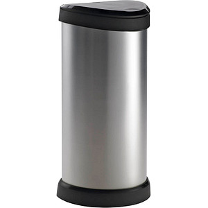 curver DECOBIN Mülleimer 40,0 l silbermetallic von curver