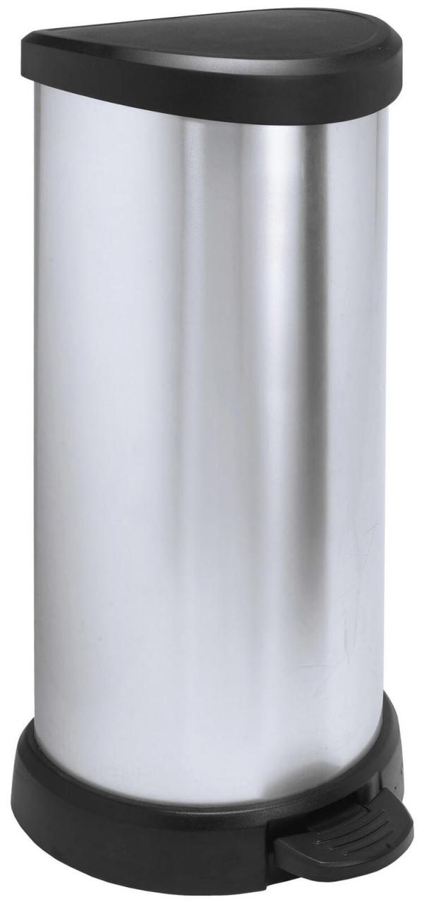 curver Mülleimer 40,0 l silbermetallic von curver