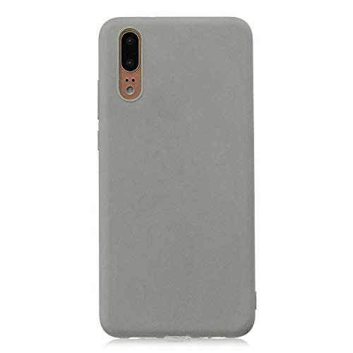 cuzz Huawei P20 Pro Hülle Case Silikon Schutzhülle Handyhülle,Outdoor Stoßfest Schutzhülle Schmaler Telefonschutz,Staub und Scratch-Stoßfest-Grau von cuzz