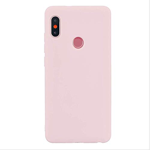 cuzz Kompatibel mit Xiaomi Redmi Note 6 Pro Hülle Case Silikon Schutzhülle Handyhülle,Outdoor Stoßfest Schutzhülle Schmaler Telefonschutz,Staub und Scratch-Stoßfest-Pink von cuzz