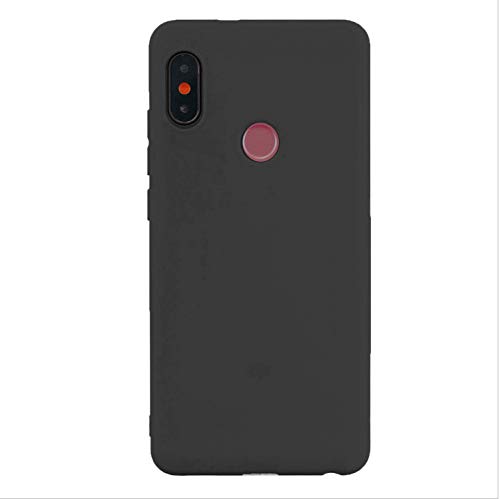 cuzz Kompatibel mit Xiaomi Redmi Note 6 Pro Hülle Case Silikon Schutzhülle Handyhülle,Outdoor Stoßfest Schutzhülle Schmaler Telefonschutz,Staub und Scratch-Stoßfest-Schwarz von cuzz