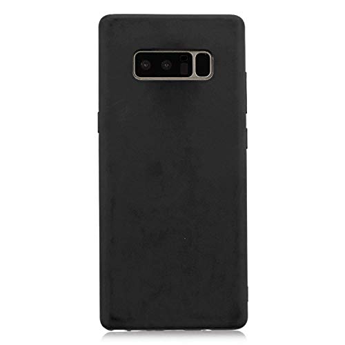 cuzz Samsung Galaxy Note 8 Hülle Case Silikon Schutzhülle Handyhülle,Outdoor Stoßfest Schutzhülle Schmaler Telefonschutz,Staub und Scratch-Stoßfest-Schwarz von cuzz