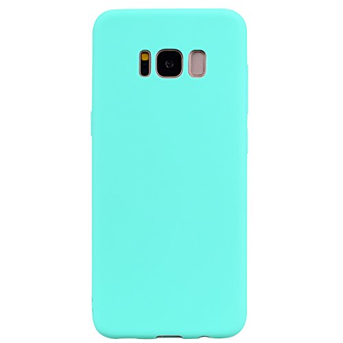 cuzz Samsung Galaxy S8 Hülle Case Silikon Schutzhülle Handyhülle,Outdoor Stoßfest Schutzhülle Schmaler Telefonschutz,Staub und Scratch-Stoßfest-Hellblau von cuzz