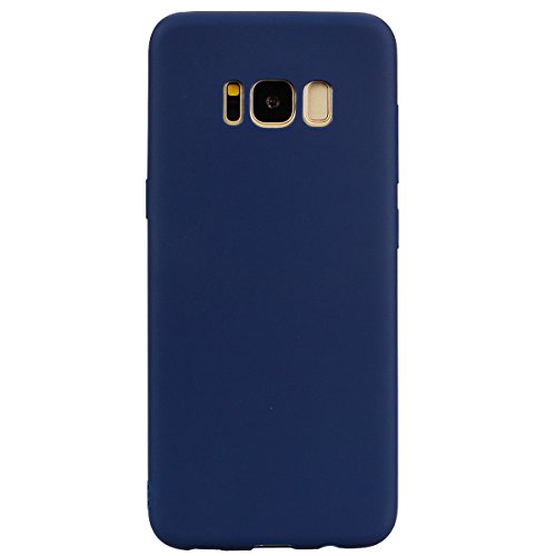 cuzz Samsung Galaxy S8 Hülle Case Silikon Schutzhülle Handyhülle,Outdoor Stoßfest Schutzhülle Schmaler Telefonschutz,Staub und Scratch-Stoßfest-Navy von cuzz