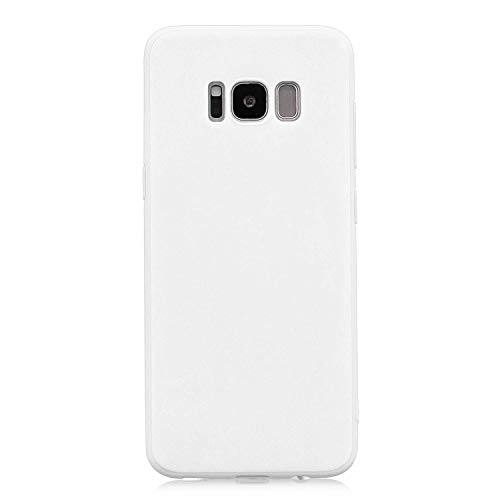 cuzz Samsung Galaxy S8 Hülle Case Silikon Schutzhülle Handyhülle,Outdoor Stoßfest Schutzhülle Schmaler Telefonschutz,Staub und Scratch-Stoßfest-Weiß von cuzz