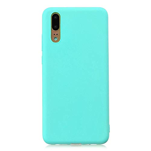 cuzz Schutzhülle für Huawei P20+ (1 Stück Displayschutzfolie aus Hartglas), einfarbig, Premium, flexibel, Silikon, TPU, dünn, ultradünn, rutschfest, stoßfest, goldfarben von cuzz