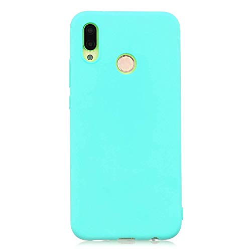 cuzz Schutzhülle für Huawei P20 Lite + (1 x Displayschutz aus Hartglas), einfarbig, Premium, flexibel, Silikon, TPU, ultradünn, leicht, rutschfest, stoßfest, goldfarben von cuzz