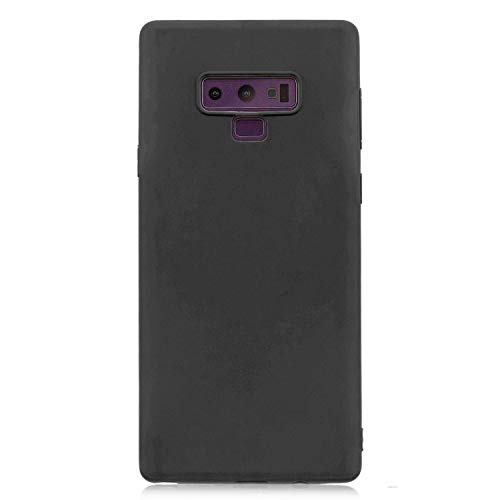 cuzz Schutzhülle für Samsung Galaxy Note 9+ (1 Stück Displayschutzfolie aus Hartglas), einfarbig, Premium, flexibel, Silikon, TPU, dünn, ultradünn, rutschfest, Schwarz von cuzz