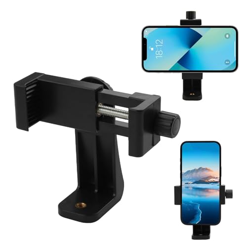 2 Stück Stativhandyhalterung Handy Stativ Adapter – Universeller Smartphone Clip für Stative, Selfie-Sticks und Einbeinstative, drehbar für Hoch und Querformat von cxxtkcxxlc