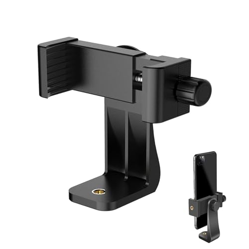 Stativhandyhalterung Handy Stativ Adapter Zubehör, Vertikale und Horizontale Handy-Halter Tripod Smartphone Clip Mount mit 360° Drehbare Selfie Stick für iPhone Samsung Huawei Xiaomi Oneplus von cxxtkcxxlc