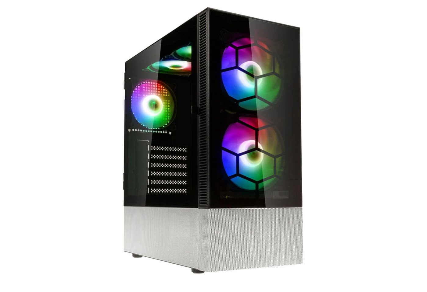 cybernerds P2 Pro Intel i5 RTX 5060 Ti RGB Gaming PC (Intel i5 Intel Core i5-14400F, GeForce RTX 5060 Ti, 16 GB RAM, 512 GB SSD, Luftkühlung) von cybernerds
