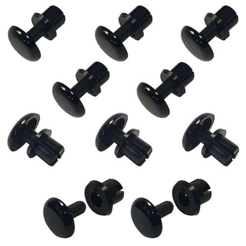 cyclingcolors 10x Kunststoffnieten Auto Befestigung Clips Universal Stoßstangen Zierleisten Plastikklips Spreiznieten Karosserie Befestigungssatz Ø3,6mm x 3mm-4mm von cyclingcolors