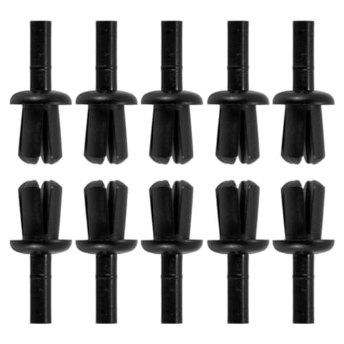 cyclingcolors 10x Kunststoffnieten Auto Befestigung Clips Universal Stoßstangen Zierleisten Plastikklips Spreiznieten Karosserie Befestigungssatz Ø3mm x 1mm-4mm von cyclingcolors