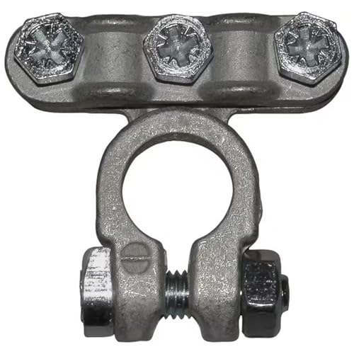 cyclingcolors 1x Batterie Doppelklemme Klemmenpolarität Negativ Durchmesser 15,9mm Aderquerschnitt Kabel 35mm² Nennspannung 12V 24V Batterieklemmen Auto Motorrad Traktor von cyclingcolors