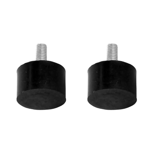 cyclingcolors 2x Silentblock Gummipuffer Stoßdämpfer Schwingungsdämpfer Gewinde Auto Motorrad Traktor Anhänger Elastische Buchsen Gummi, Männlich voll M8x20mm 30x20mm von cyclingcolors