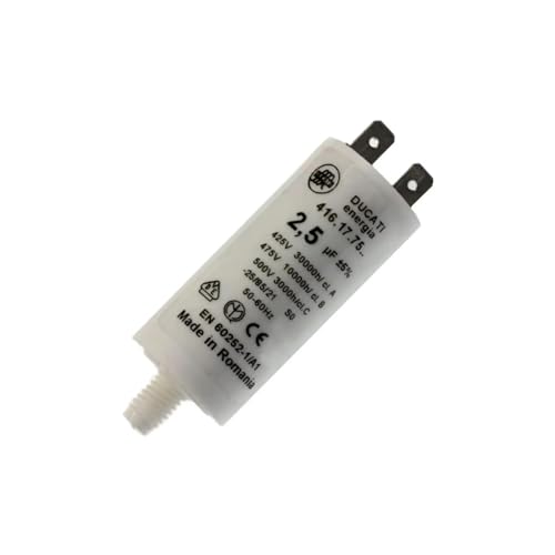 cyclingcolors AnlaufKondensator MotorKondensator 2,5µF 450V Ø25mm 55mm M8 Kondensator Elektromotor Kompressor Rasenmäher cyclingcolors AnlaufKondensator MotorKondensator 2,5µF 450V Ø25mm 55mm M8 Kondensator Elektromotor Kompressor Rasenmäher von cyclingcolors
