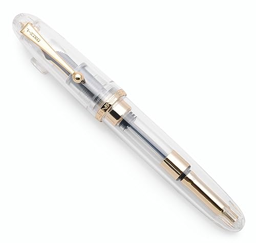 JINHAO 9019 Füllfederhalter Dadao Serie mit Tintenkonverter mit hoher Kapazität (transparent, extra feine Feder 0,38 mm) von czxwyst