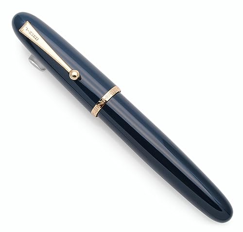 Jinhao 9019 Füllfederhalter Dadao Serie mit Tintenkonverter mit hoher Kapazität (Dunkelblau, mittlere Feder 0,7 mm) von czxwyst