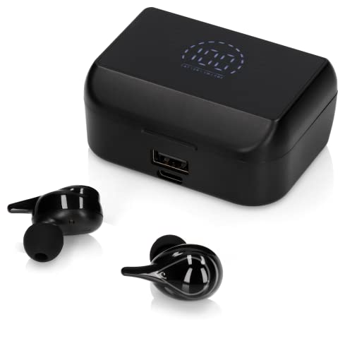 d-.-b PROCESOR In Ear Kopfhörer Bluetooth : Bluetooth 5.2 Kopfhörer Wassertropfen Design - Kopfhörer Kabellos Earbuds - Digital Display - HD Rauschunterdrückung - Beste Sound HiFi Qualität von d-.-b