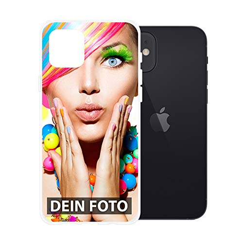 PR Print Royal Handyhülle passend für Apple iPhone 12 zum Selbst gestalten mit eigenem Foto oder Text - Silikoncase Transparent PR Print Royal Handyhülle passend für Apple iPhone 12 zum Selbst gestalten mit eigenem Foto oder Text - Silikoncase Transparent von PR Print Royal