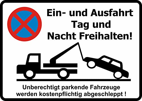 Daged Ein- und Ausfahrt! Bitte Freihalten grundstück Aufkleber Parken Verboten Vinyl Schild Selbstklebende Karte Sticker TK- 029 von daged