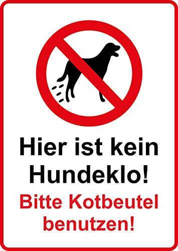 Hier ist kein Hundeklo Aufkleber Vinyl Sicherheitsaufkleber Schutzbrille Selbstklebende Karte Sticker TK-079 von daged