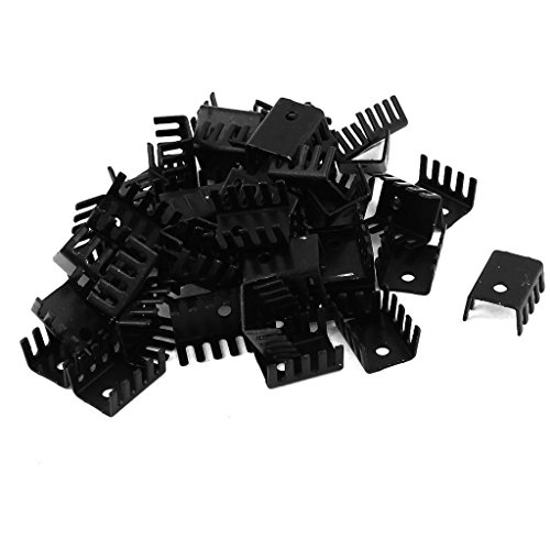 10 PCS 20 x 15 x 10 schwarz Aluminium Kühlkörper für TO-220-Transistor von daier