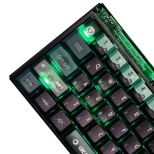 daixiahu Cthulhu-Thema: Standard blickdichte mechanische Tastenkappe, unterstützt die meisten Tastaturen, PBT-Material (140PBT + 60 Stück) von daixiahu