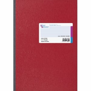 K+E Kladde A4 kariert 96 Blatt Karton rot von dakomyo