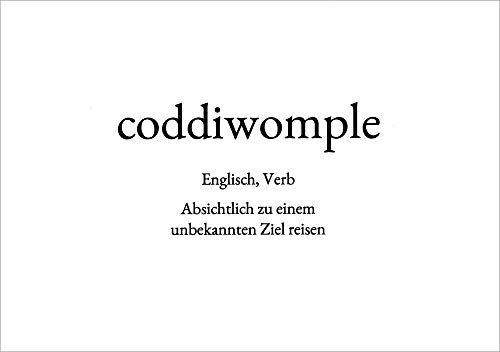 daniels*cards Wortschatz-Postkarte coddiwomple von daniels*cards