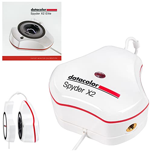 Datacolor Spyder X2 Elite: Monitor-Farbkalibrator für Foto-, Video- und Design. Sorgt für Farbgenauigkeit und Konsistenz bei Monitoren, Weiß von datacolor