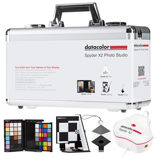 Datacolor Spyder X2 Photo Studio Kit: Das ultimative Farbmanagement-Toolkit für Fotografen für präzises Farbmanagement in jeder Lichtsituation über den Workflow hinweg, von Aufnahme bis Bearbeitung von datacolor