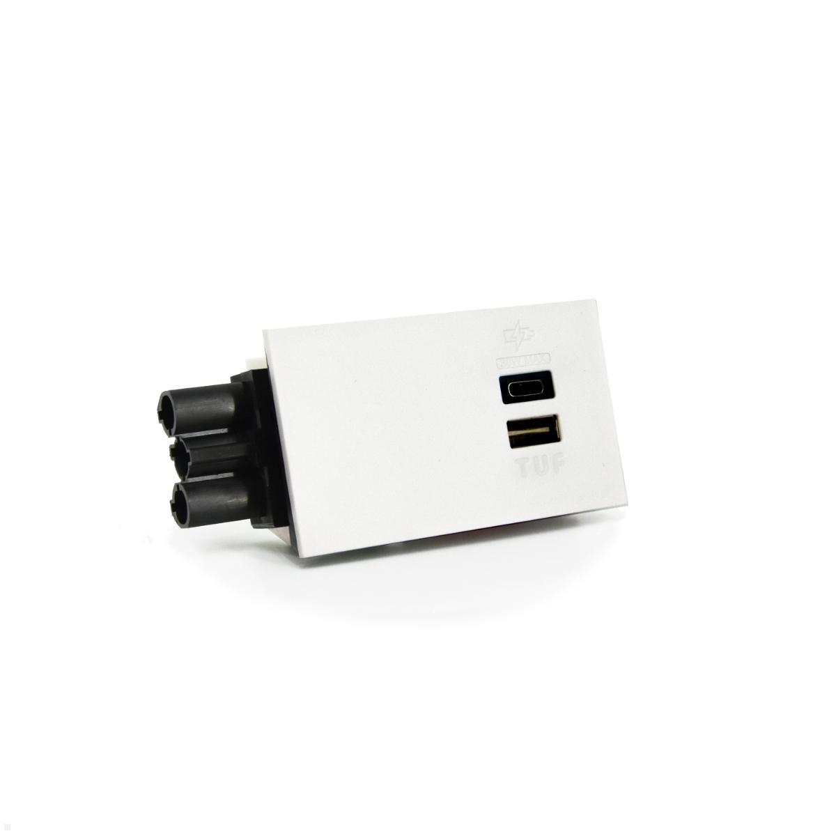 Dataflex Bento Desktop Locker Zubeh?r USB A/C Ladestation 30W (26.100), wei? von dataflex