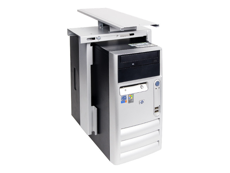 Dataflex Viewmate PC Halterung unter/an dem Tisch ausziehbar (32.322) silber von dataflex