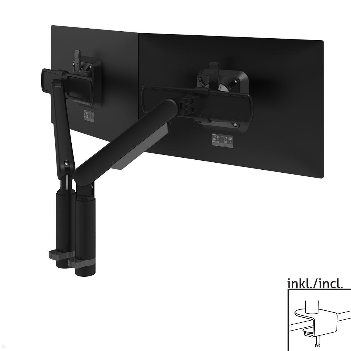 Dataflex Viewprime Dual Monitor Tischhalterung mit Tischklemme, schwarz von dataflex